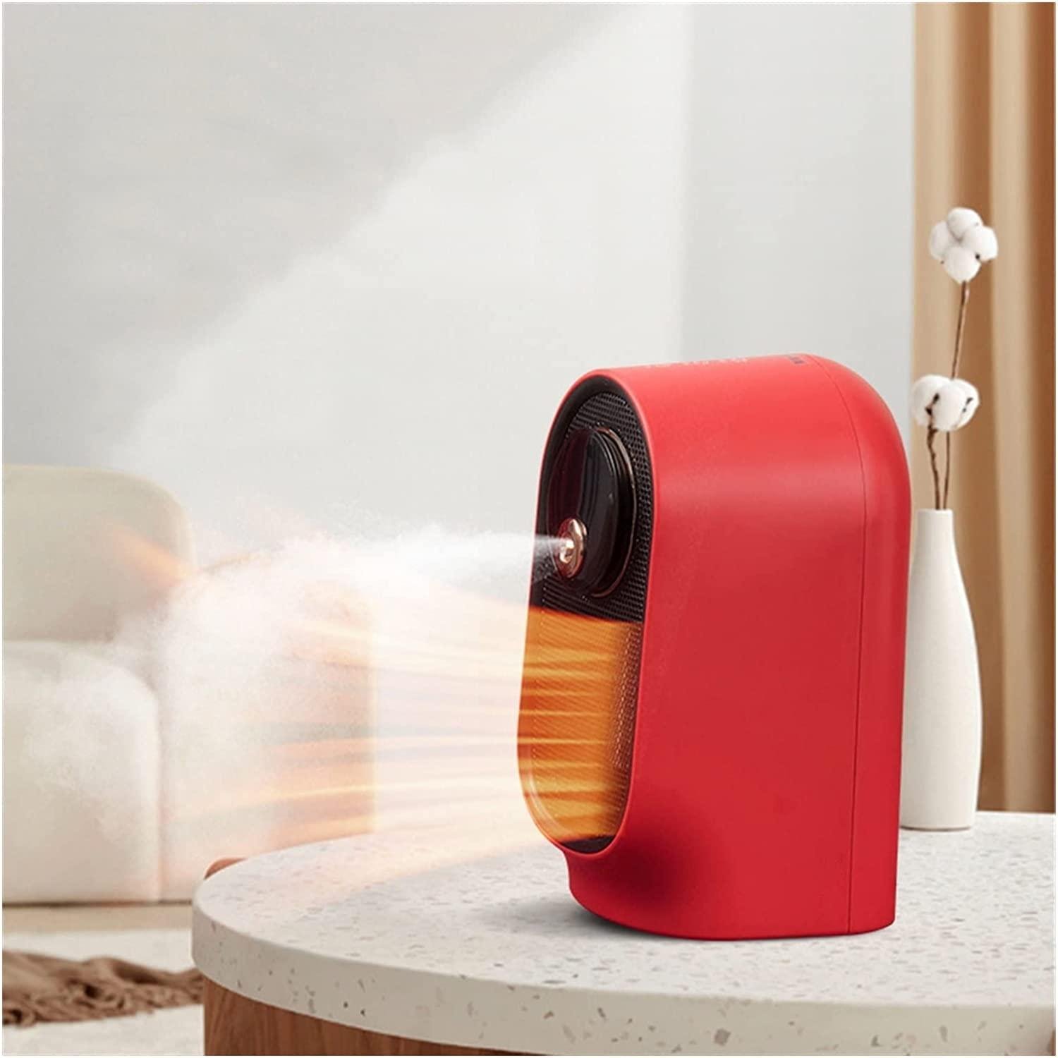 moisture Portable Electric Heater Multifunctional Portable Refrigeration Electric Fan Countertop Humidifier Air Spray Home Heater Office Fan Heating Heater Fan (Color : C, Plug Type : UK)