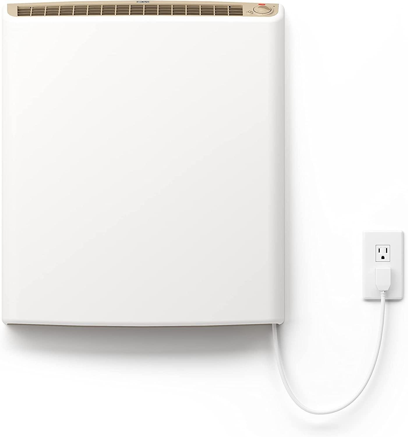 Envi Plug-in Electric Panel Wall Heater for Home, Energy Efficient, Child Safe, Quiet, Great for Bedrooms, Bathrooms, Office, Kitchen, Garage, Tip-Over Protection, Comfort-Level Adjustable Thermostat