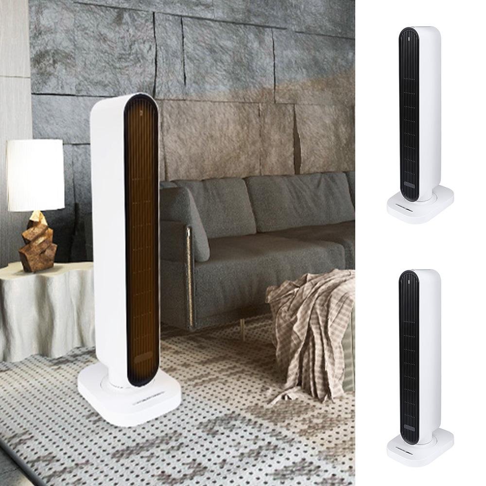 CUH Electric Space Heater Tower White Heaters Fan Standing Instant Heating 4 Heat Modes Indoor Bedroom