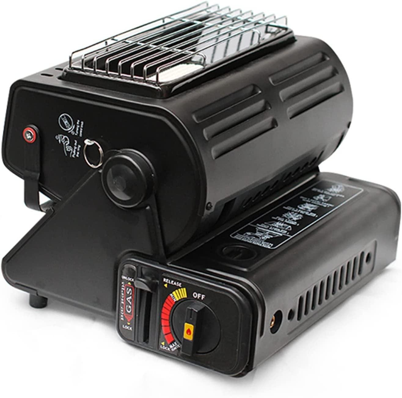 1.3KW Outdoor Heater Portable Dual-Use Camping Heating Stove, Multifunctional Gas Heater Gas Butane Stove Heater,Outdoor Heater Space Heater for Ice Fishing Camping Hiking Tent Picnic