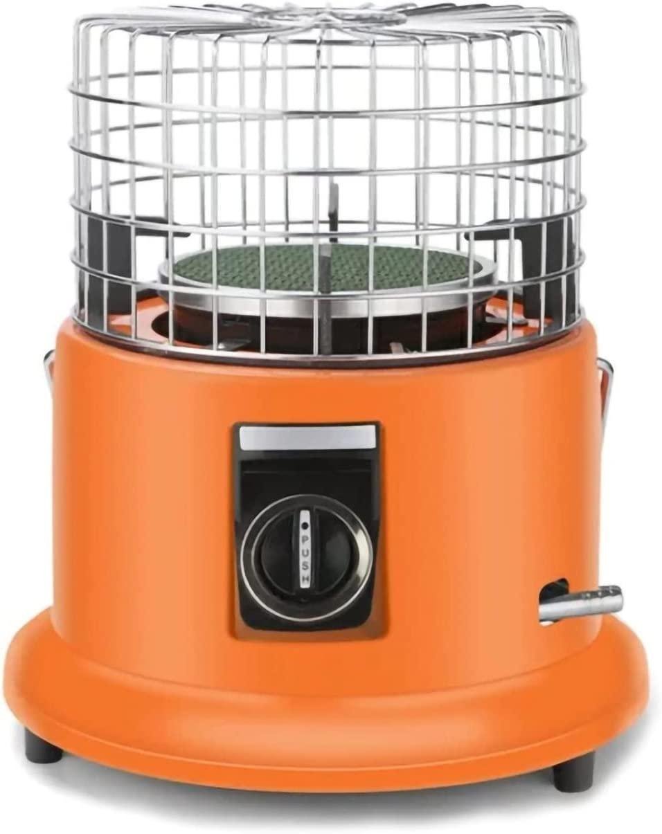 2-in-1 Portable Propane Heater and Stove, 360 Degree Indoor and Outdoor Propane Heater, Portable Camping Stove for Ice Fishing Backpacking Hiking Hunting Survival Emergency(Orange)