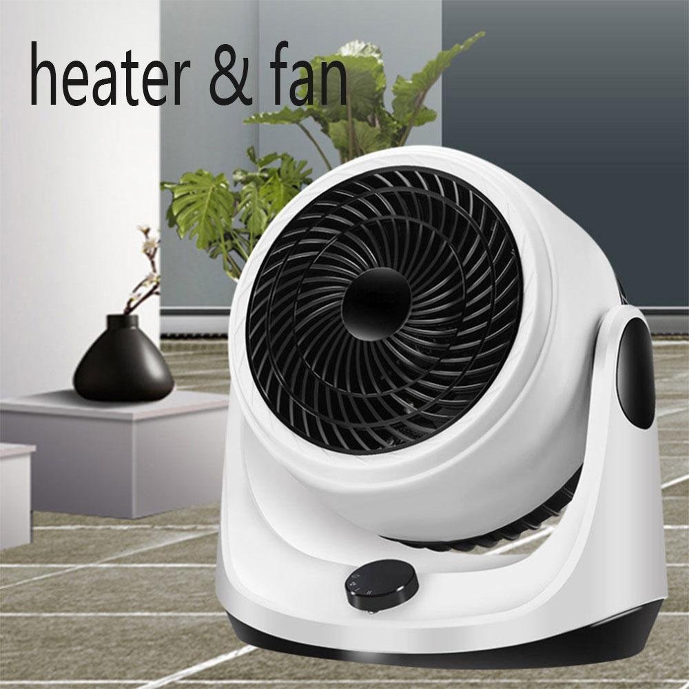 TOP-MAX 2 in 1 Combo Cooling and Heating Fan 220V Portable Electric Heaters Indoor Application Multifunctional Summer Winter Gift White