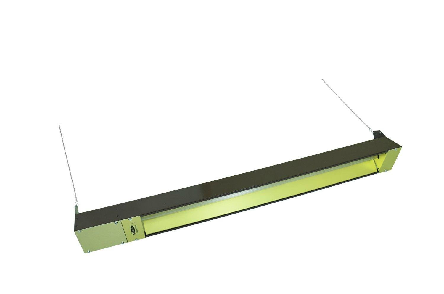 TPI Corporation OCH46-208VE Fostoria Quartz Electric Infrared Heater – Outdoor/Indoor Rated, Steel Housing, 2000W, 208V, Overhead Heating Equipment