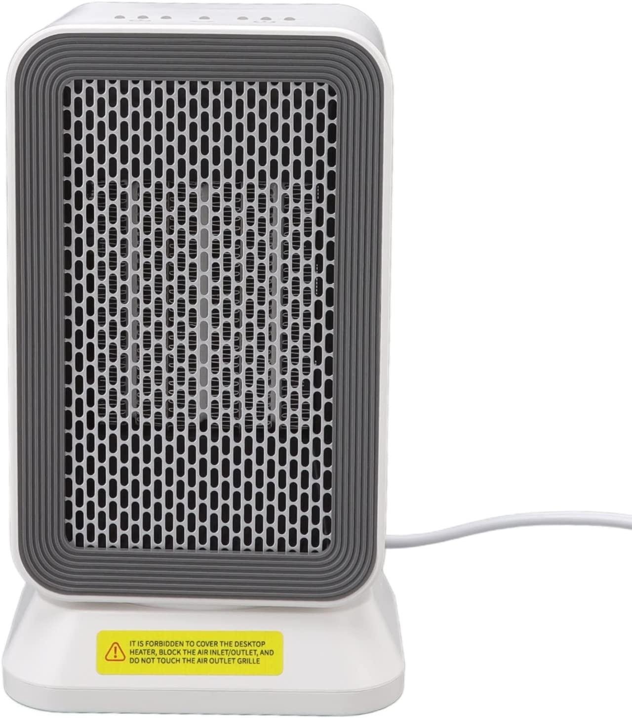 Mini Portable Ceramic Space Heater,1000 Watt Electric Heater for Safe Use with Anti Scalding Shell,3 Gears Temperature for Office Table Home Dorm