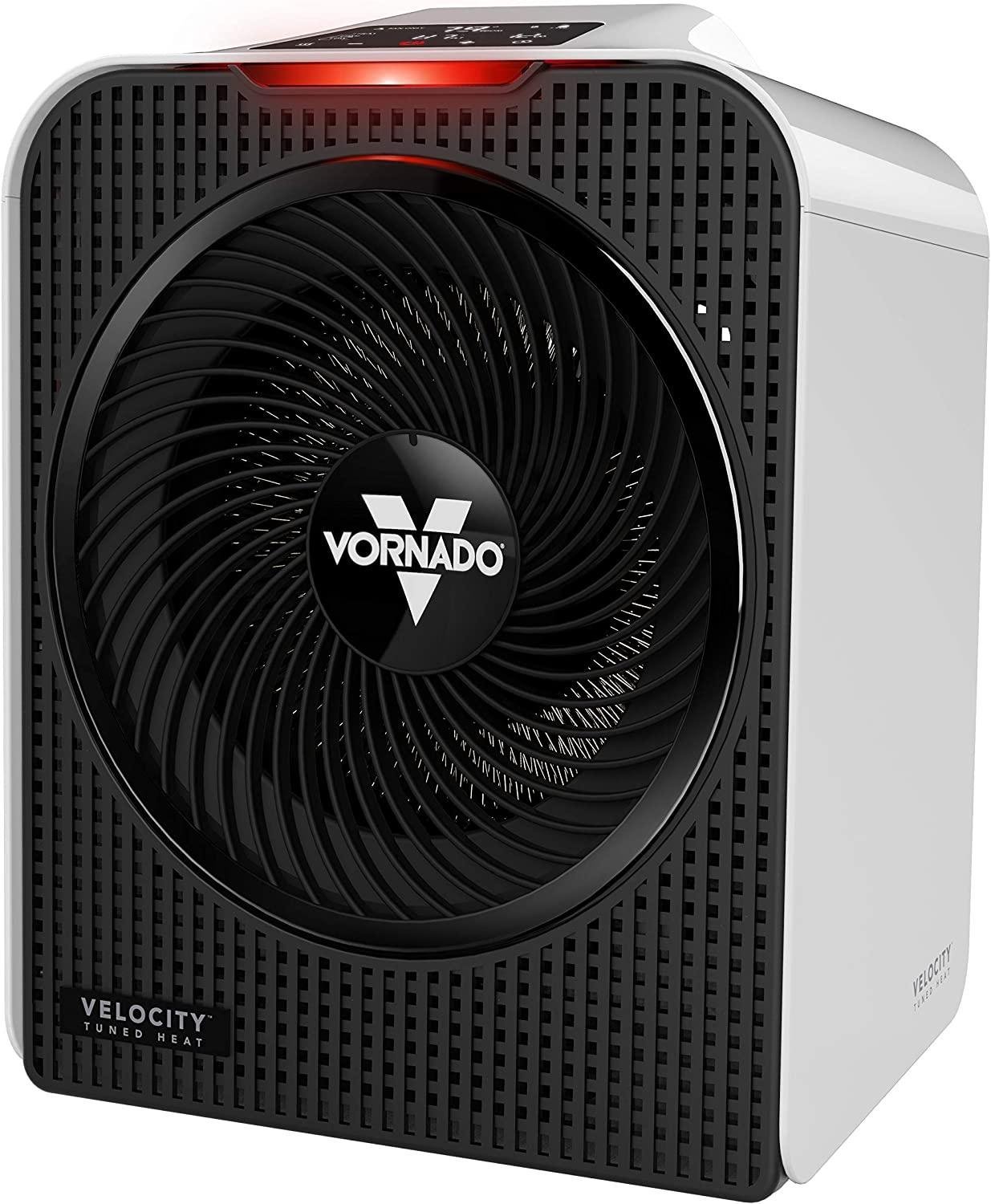 Vornado Velocity 5 Whole Room Space Heater with Auto Climate Control, Timer, and Safety Features, White